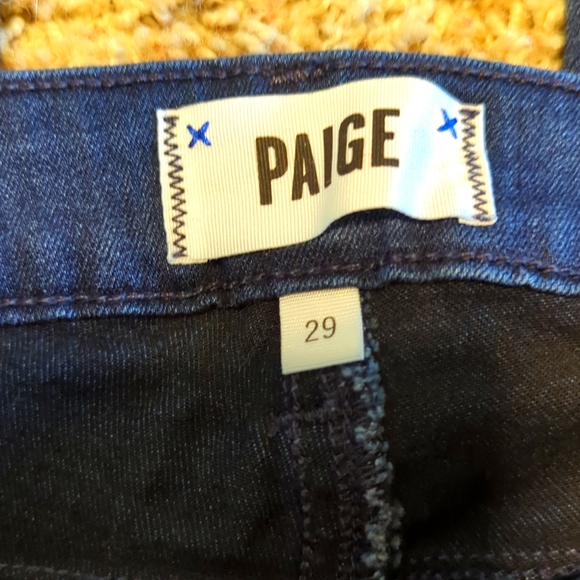 PAIGE Verdugo Ankle Dark Blue Jeans Sz 29 - Picture 8 of 11